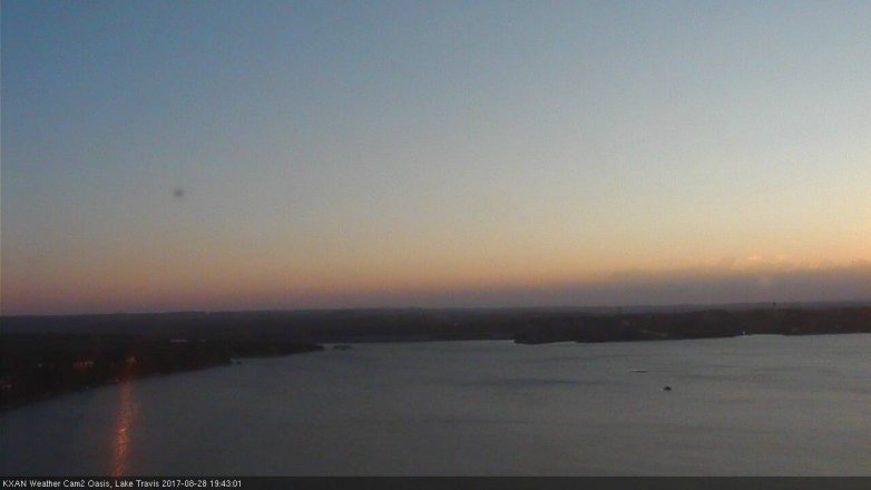 Lake Travis webcam, August 28, 2017 7:00 PM CT