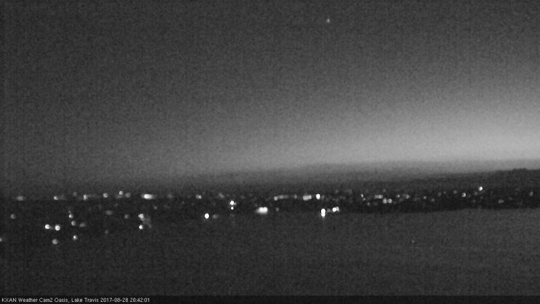 Lake Travis webcam, August 28, 2017 7:50 PM CT