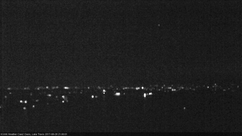 Lake Travis webcam, August 28, 2017 8:05 PM CT