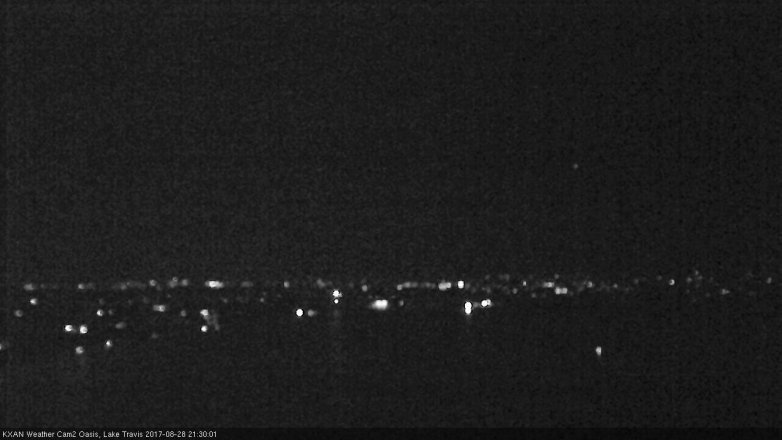 Lake Travis webcam, August 28, 2017 8:50 PM CT