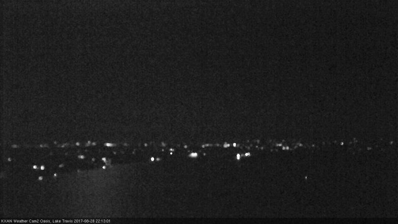 Lake Travis webcam, August 28, 2017 9:45 PM CT