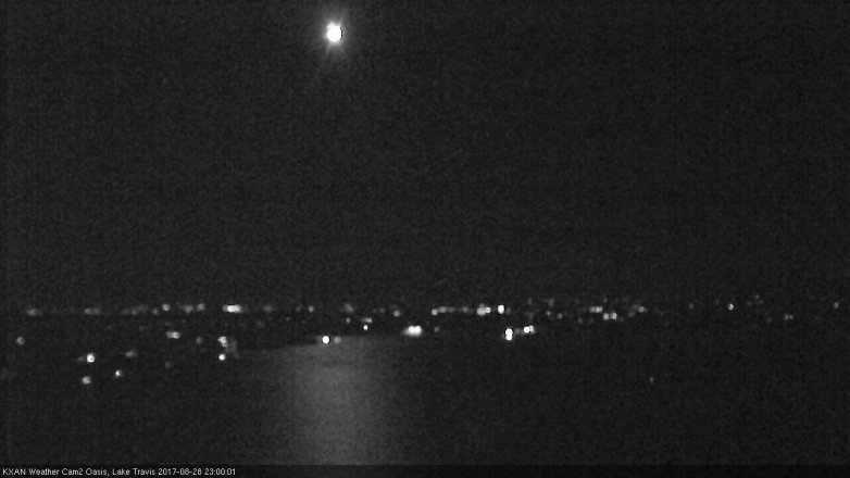Lake Travis webcam, August 28, 2017 10:10 PM CT