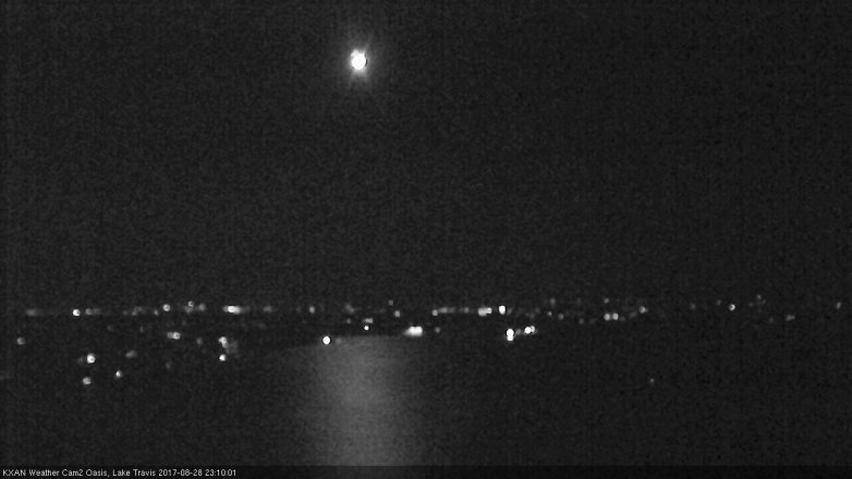 Lake Travis webcam, August 28, 2017 10:30 PM CT