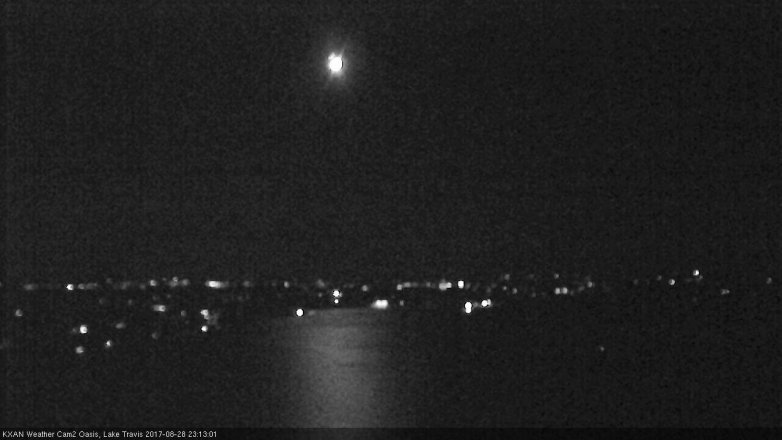 Lake Travis webcam, August 28, 2017 10:35 PM CT