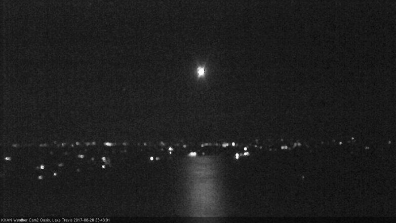 Lake Travis webcam, August 28, 2017 11:00 PM CT