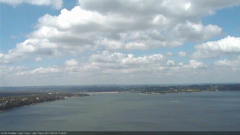 Lake Travis webcam, August 29, 2017 11:10 AM CT
