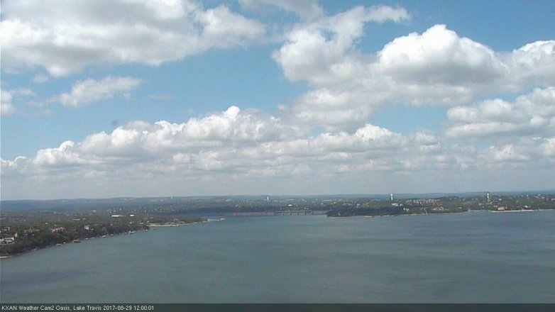 Lake Travis webcam, August 29, 2017 11:20 AM CT