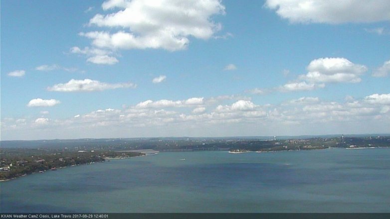Lake Travis webcam, August 29, 2017 11:45 AM CT
