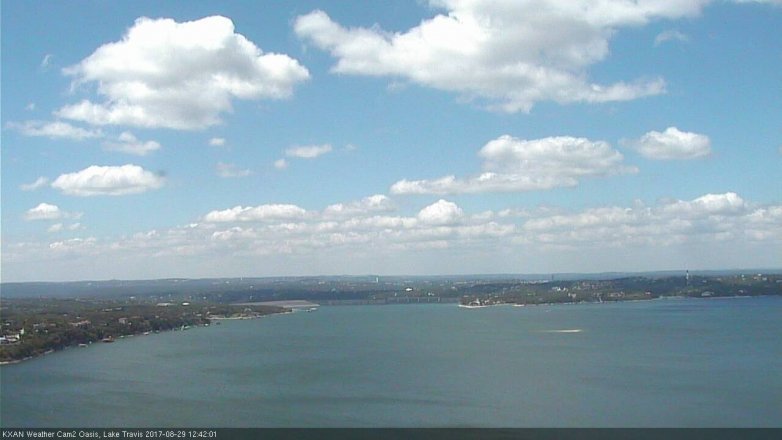 Lake Travis webcam, August 29, 2017 11:50 AM CT