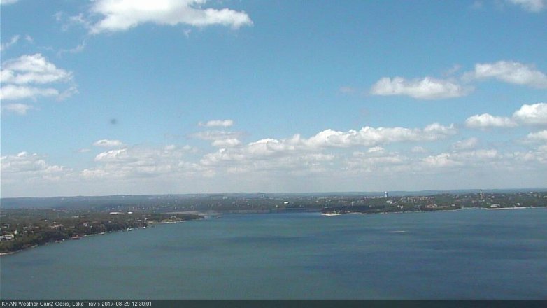 Lake Travis webcam, August 29, 2017 11:55 AM CT