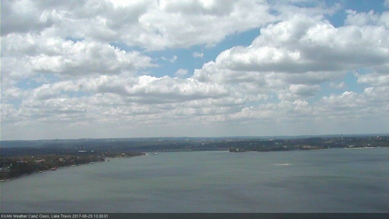Lake Travis webcam, August 29, 2017 12:35 PM CT