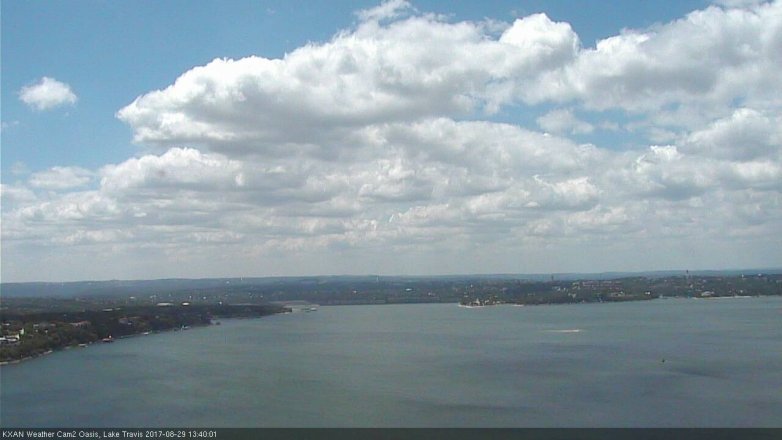 Lake Travis webcam, August 29, 2017 12:50 PM CT