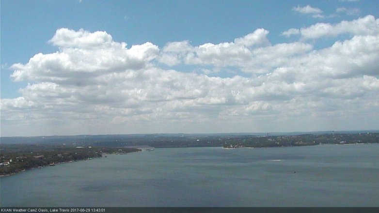 Lake Travis webcam, August 29, 2017 12:55 PM CT