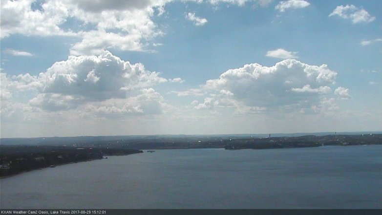 Lake Travis webcam, August 29, 2017 2:25 PM CT