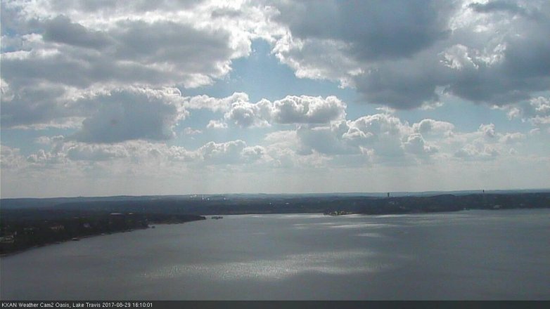 Lake Travis webcam, August 29, 2017 3:35 PM CT