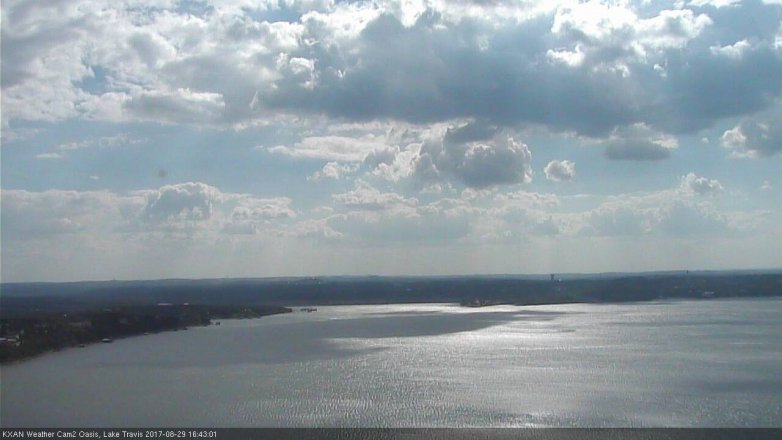 Lake Travis webcam, August 29, 2017 3:50 PM CT