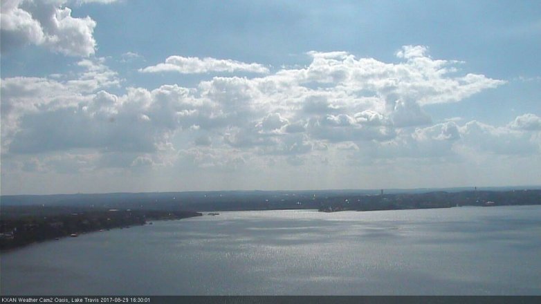 Lake Travis webcam, August 29, 2017 3:55 PM CT