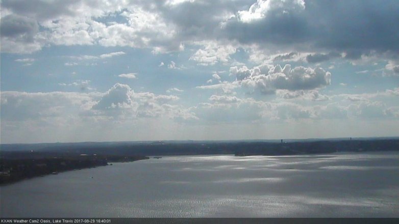 Lake Travis webcam, August 29, 2017 4:10 PM CT