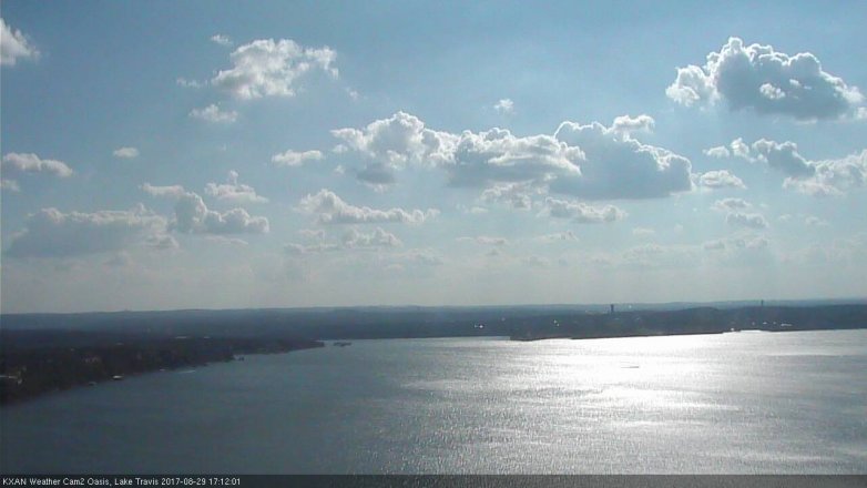 Lake Travis webcam, August 29, 2017 4:15 PM CT
