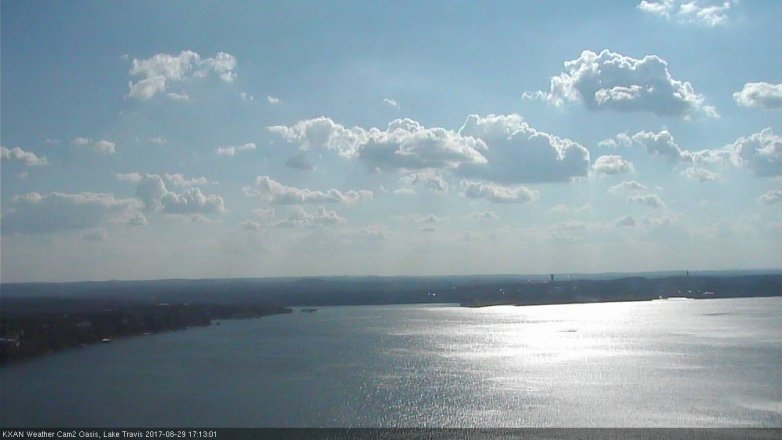 Lake Travis webcam, August 29, 2017 4:30 PM CT
