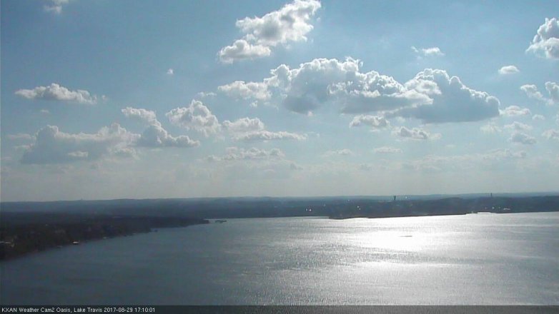 Lake Travis webcam, August 29, 2017 4:35 PM CT