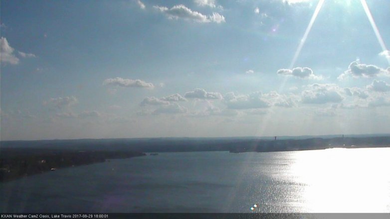 Lake Travis webcam, August 29, 2017 5:05 PM CT