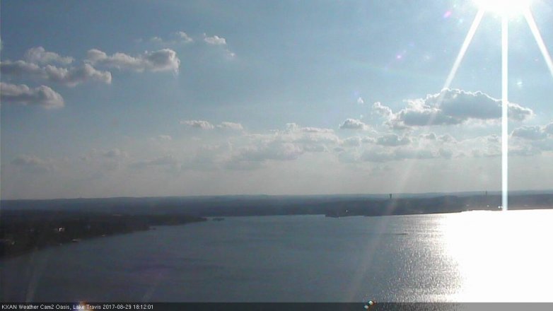 Lake Travis webcam, August 29, 2017 5:30 PM CT