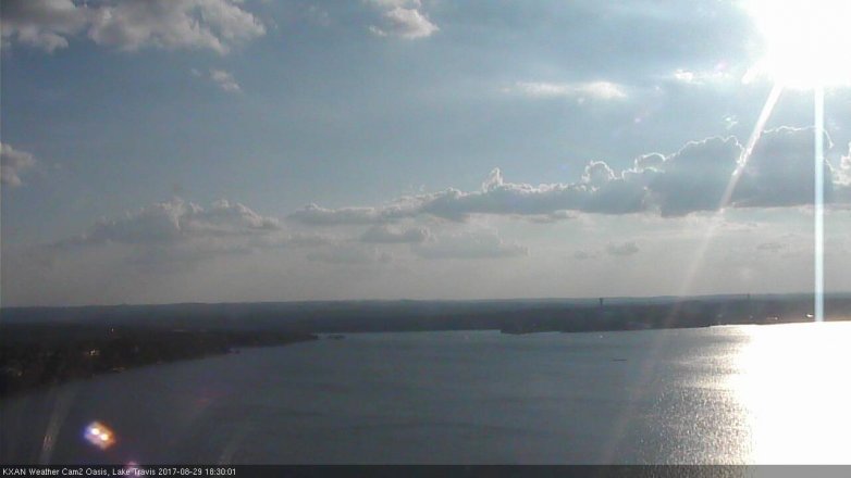 Lake Travis webcam, August 29, 2017 5:55 PM CT