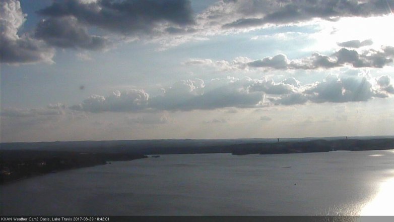 Lake Travis webcam, August 29, 2017 6:00 PM CT