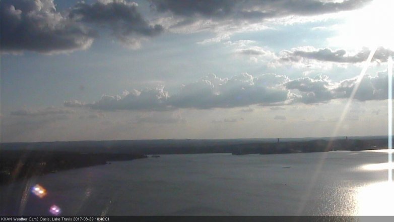 Lake Travis webcam, August 29, 2017 6:05 PM CT