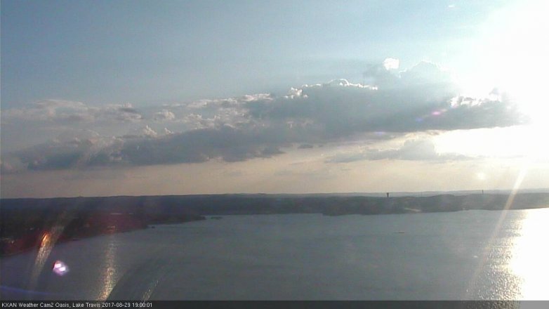 Lake Travis webcam, August 29, 2017 6:15 PM CT