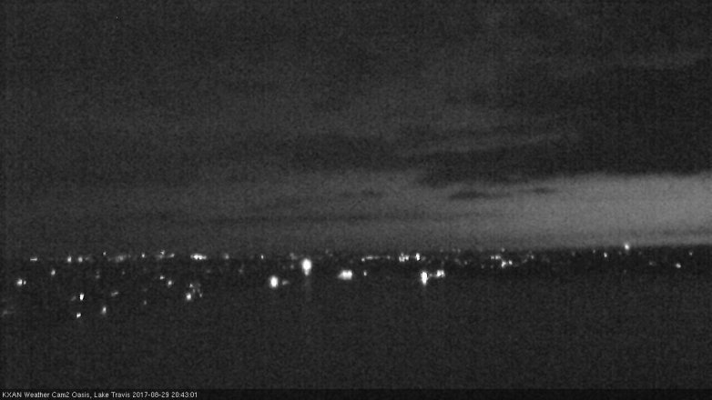 Lake Travis webcam, August 29, 2017 8:00 PM CT