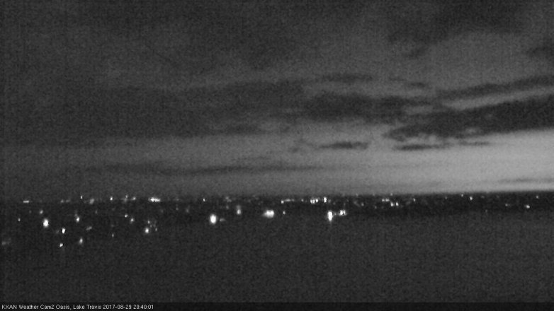 Lake Travis webcam, August 29, 2017 8:05 PM CT