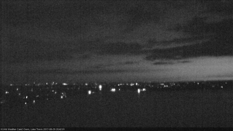 Lake Travis webcam, August 29, 2017 8:10 PM CT