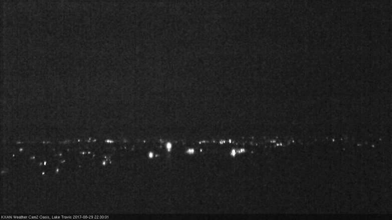 Lake Travis webcam, August 29, 2017 9:45 PM CT