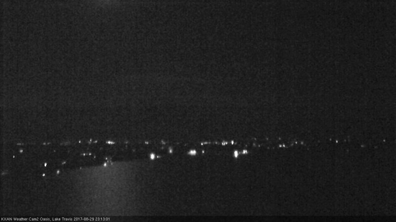 Lake Travis webcam, August 29, 2017 10:20 PM CT