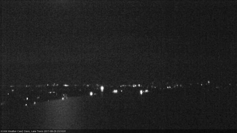 Lake Travis webcam, August 29, 2017 10:25 PM CT