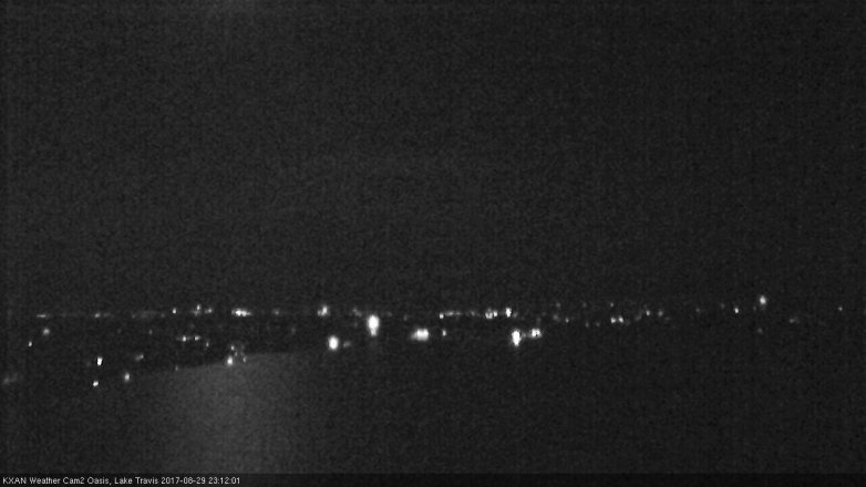 Lake Travis webcam, August 29, 2017 10:30 PM CT