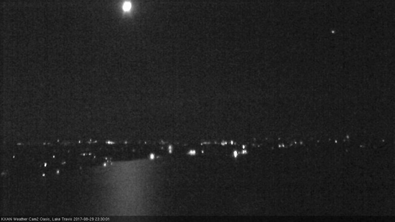 Lake Travis webcam, August 29, 2017 10:55 PM CT