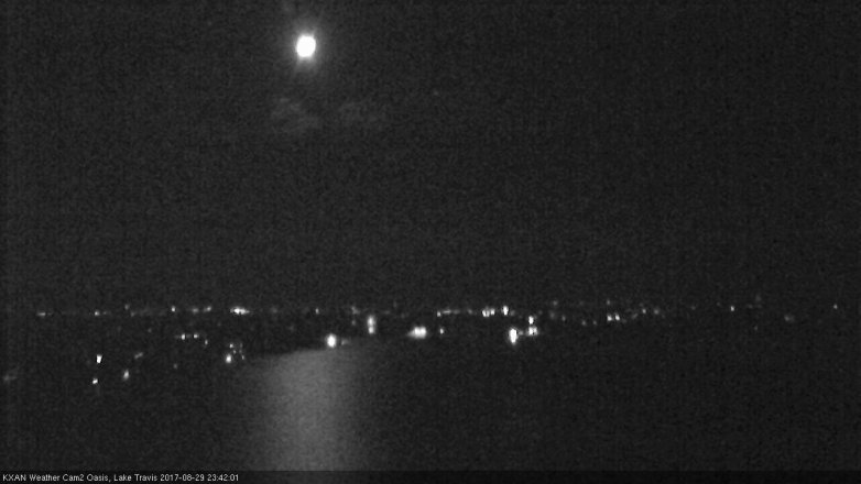 Lake Travis webcam, August 29, 2017 11:10 PM CT