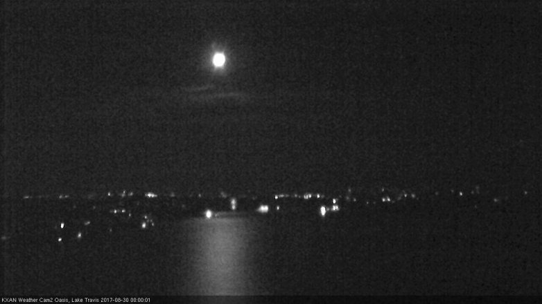 Lake Travis webcam, August 29, 2017 11:20 PM CT