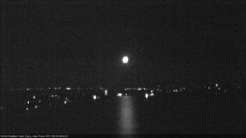 Lake Travis webcam, August 29, 2017 11:50 PM CT
