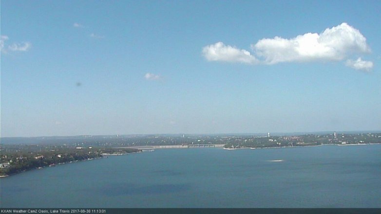 Lake Travis webcam, August 30, 2017 10:35 AM CT