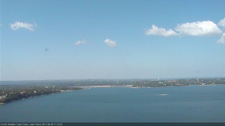 Lake Travis webcam, August 30, 2017 10:40 AM CT