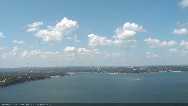 Lake Travis webcam, August 30, 2017 11:20 AM CT