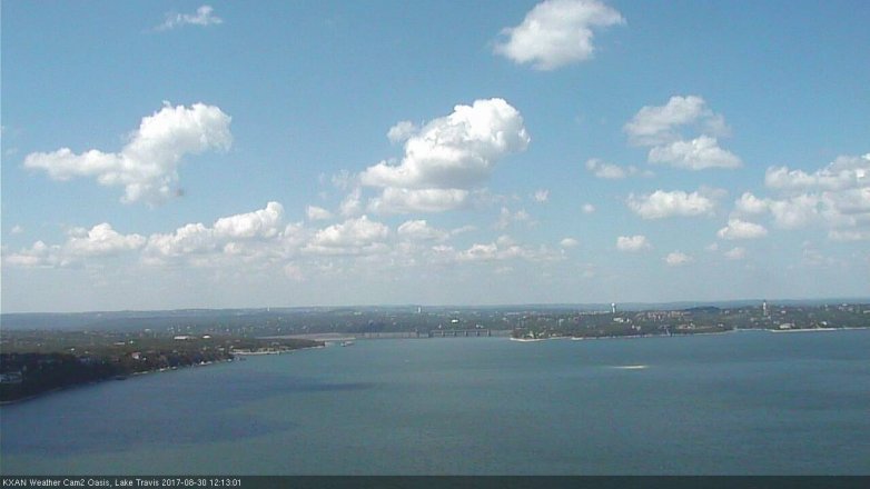 Lake Travis webcam, August 30, 2017 11:35 AM CT