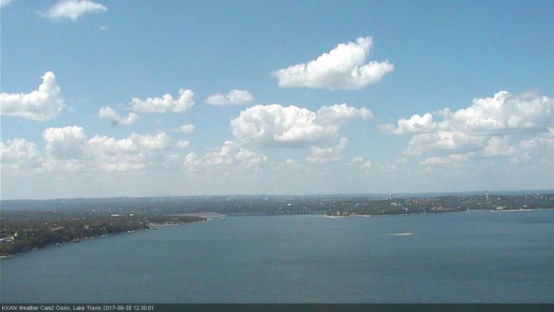 Lake Travis webcam, August 30, 2017 12:00 PM CT