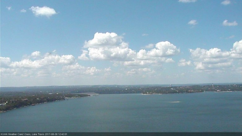 Lake Travis webcam, August 30, 2017 12:10 PM CT