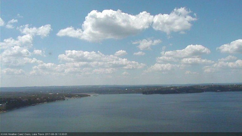 Lake Travis webcam, August 30, 2017 12:35 PM CT