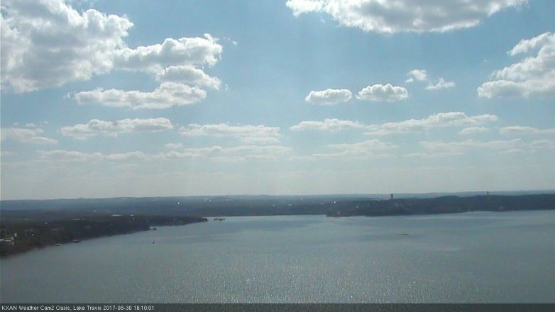Lake Travis webcam, August 30, 2017 3:40 PM CT